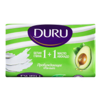 Мило Duru 1+1 біла глина+ олія авокадо 80г