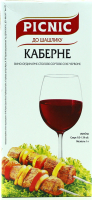 Вино Picnic Каберне до шашлику червоне сухе 9,5-13% 1л B&B 