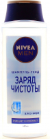 Шампунь-догляд Nivea Men д/чоловіків Заряд чистоти 400мл х6