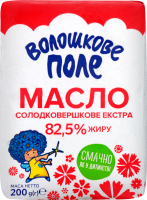 Масло Волошкове Поле солодковершкове Екстра 82,5% 200г 