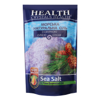 Сіль морська натуральна для ванн Crystals Health Сосна, 500 г