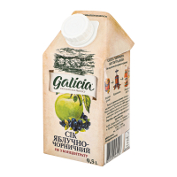 Сік Galicia яблучно-чорничний неосвітлений 0,5л