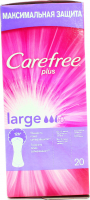 Щоденні гігієнічні прокладки Carefree Plus Large, 20 шт.