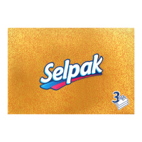 Серветки паперові косметичні Selpak Super Soft Білі, 70 шт.