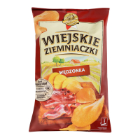 Чіпси Wiejskie Ziemniaczki зі смаком бекону 130г