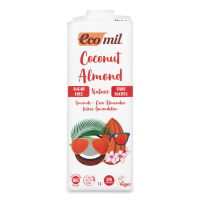 Молоко рослинне EcoMil орган. кокос-мигдаль 1л х6