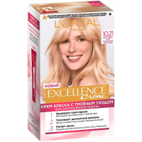 Крем-фарба для волосся L'Oreal Paris Excellence Creme №10.21 Світло-світло-Русявий Перламутровий Освітлюючий