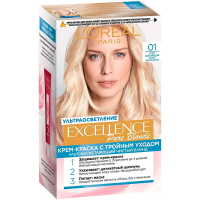 Крем-фарба для волосся L'Oreal Paris Ультраосвітлення Excellence Pure Blonde №01 Суперосвітлюючий Русявий Натуральний
