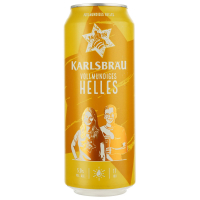 Пиво Karlsbrau Vollmundiges Helles ж/б 0,5л