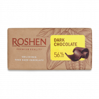 Шоколад Roshen чорний 56% 90г