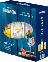 Горілка Finlandia Grapefruit Грейпфрут 37.5% 0.5 л  + Швепс Indian Ton б/а ж/б 330 мл 2шт.