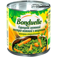 Горошок Bonduelle зелений екстра-ніжний з морквою 425мл