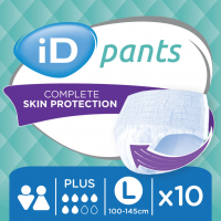 Підгузники-труси для дорослих  iD Diapers-Pants for Adults ID Plus L  (талія 100-145 см) 10шт