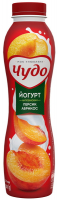 Йогурт Чудо Персик-абрикос 2,5% 520г
