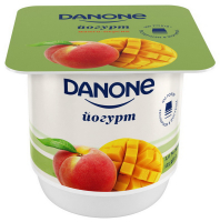 Йогурт Danon манго-персик 2% 125г