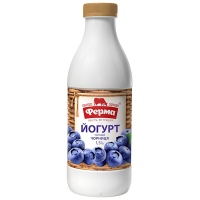 Йогурт Ферма Чорниця 1,5% пляшка 900г