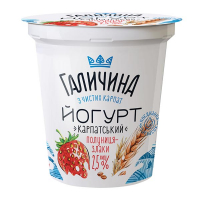 Йогурт Галичина Полуниця-злаки 2,5% 280г