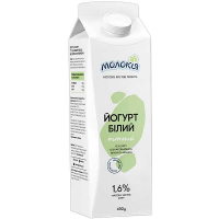 Йогурт Молокія білий без наповнювача 1,6% 430г