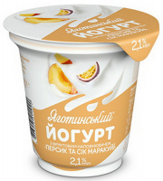 Йогурт Яготинський Персик та сік маракуйї 2.1% 260г