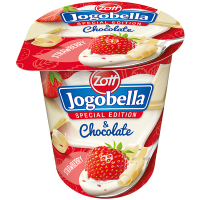 Йогурт Zott Jogobella з шоколадом і полуницею 4,3% 150г