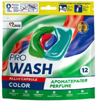 Засіб для прання капсули Wasch Pro Color 12шт.