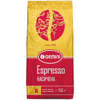 Кава Gemini Espresso Grains смажена в зернах 250г