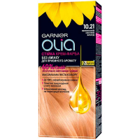 Крем-фарба стійка для волосся Garnier Olia Без аміаку №10.21 Перлинний Світлий Блонд