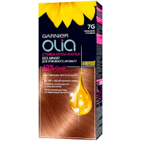 Крем-фарба стійка для волосся Garnier Olia Без аміаку №7G Нюдовий Русявий