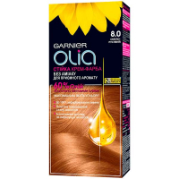 Крем-фарба стійка для волосся Garnier Olia Без аміаку №8.0 Світло-Русявий