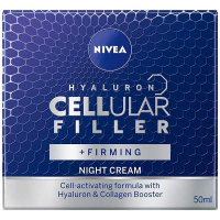 Нічний крем антивіковий для обличчя Nivea Hyaluron Cellular Filler+Firming, 50 мл