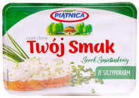 Сир Twoj Smak вершковий з зел. цибулею 60% 135г TM Piatnica 