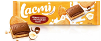 Шоколад Roshen Lacmi молочний з шоколадно-горіховою начинкою та печивом 290г