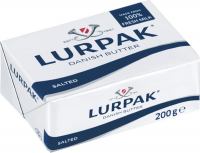 Масло Lurpak вершкове солоне 82% 200г