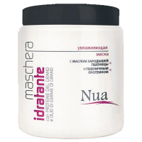Маска для всіх типів волосся Nua Зволожуюча з олією зародків пшениці та пшеничним протеїном, 1000 мл