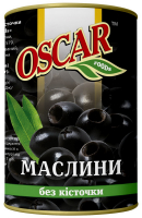 Маслини Oscar Foods чорні б/к 400г