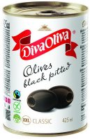 Оливки Diva Oliva чорні ж/б 425мл