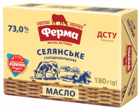 Масло Ферма Селянське солодковершкове 73% 180г