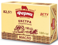 Масло Ферма Екстра солодковершкове 82,5% 180г