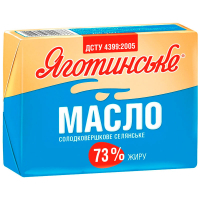 Масло Яготинське Селянське с/в 73% 180г