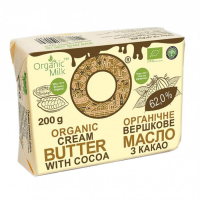 Масло Organic Milk Органічне вершкове з какао 62% 200г