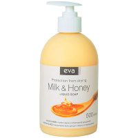 Крем-мило для рук рідке Eva Natura Milk & Honey, 500 мл