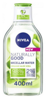 Міцелярна вода для всіх типів шкіри обличчя Nivea Naturally Good Алое Вера, 400 мл