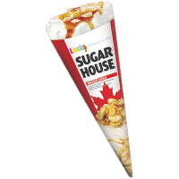 Морозиво Laska Sugar House з волоським горіхом та кленовим сиропом у ріжку 100г