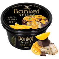 Морозиво Ласунка Banket Deluxe Манго, печиво 750г