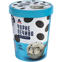 Морозиво Рудь Чорне печиво 500г