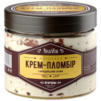 Морозиво Рудь Pura Vida Крем-Пломбір з бородинським хлібом 350г