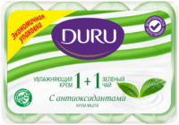 Мило Duru з антиоксидантами крем+зелений чай 4шт*80г
