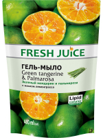 Гель-мило рідке Fresh Juice Green tangerine & Palmarosa, 460 мл (дой-пак)