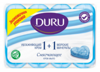 Мило туалетне тверде Duru Soft Sensations Крем+Морські мінерали, 4 шт.*90 г