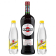Вермут Martini Rosso напівсолодкий 15% 1л + напій-тонік Schweppes tonic 2шт*0,5л